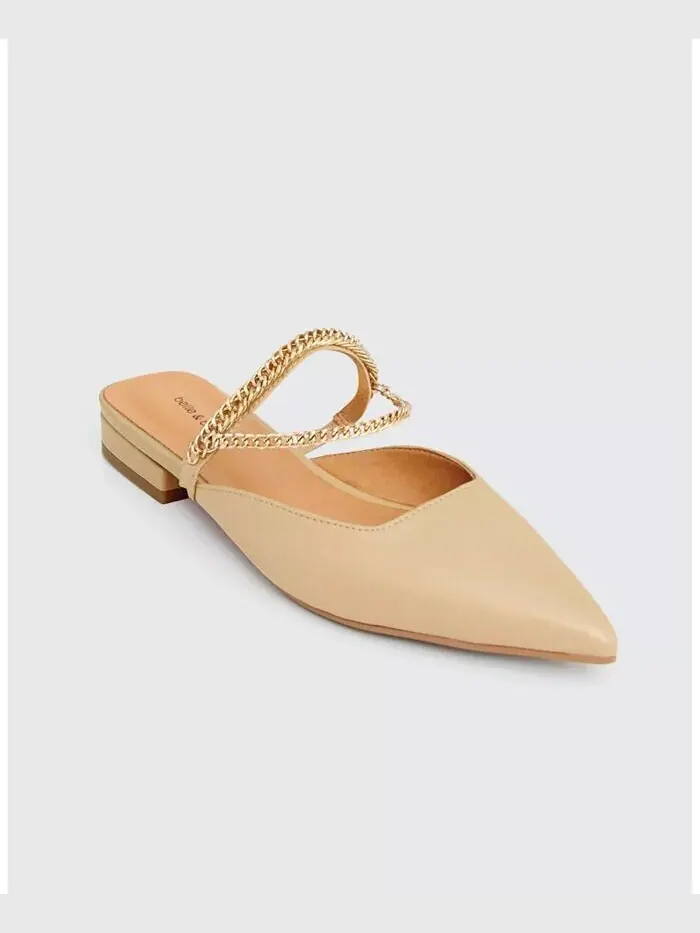 Кожаные туфли On The Go Flat Belle & Bloom — изображение 3 из 3, бежевый