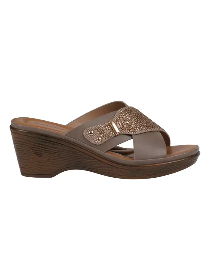 Женские сандалии Ash Crisscross на платформе GC Shoes — изображение 2 из 5, тауп