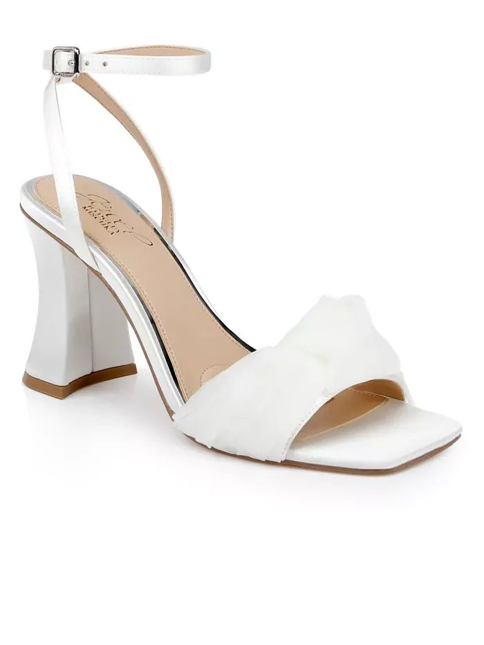 Женские сандалии Fayola Dress Knot Jewel Badgley Mischka — изображение 1 из 5, слоновая кость