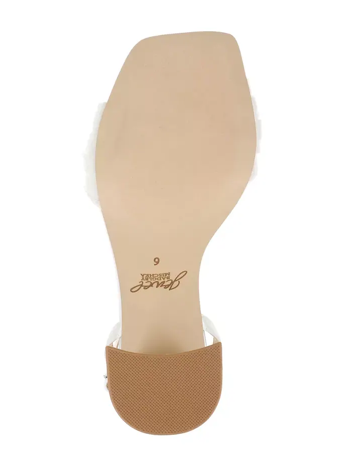 Женские сандалии Fayola Dress Knot Jewel Badgley Mischka — изображение 5 из 5, слоновая кость