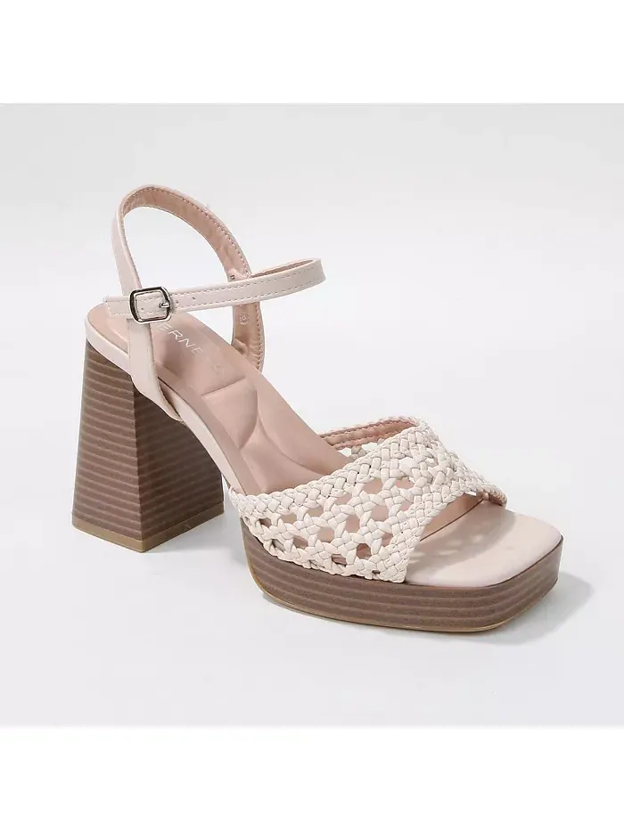 Сандалии Hudson Woven Platform BERNESS — бежевый