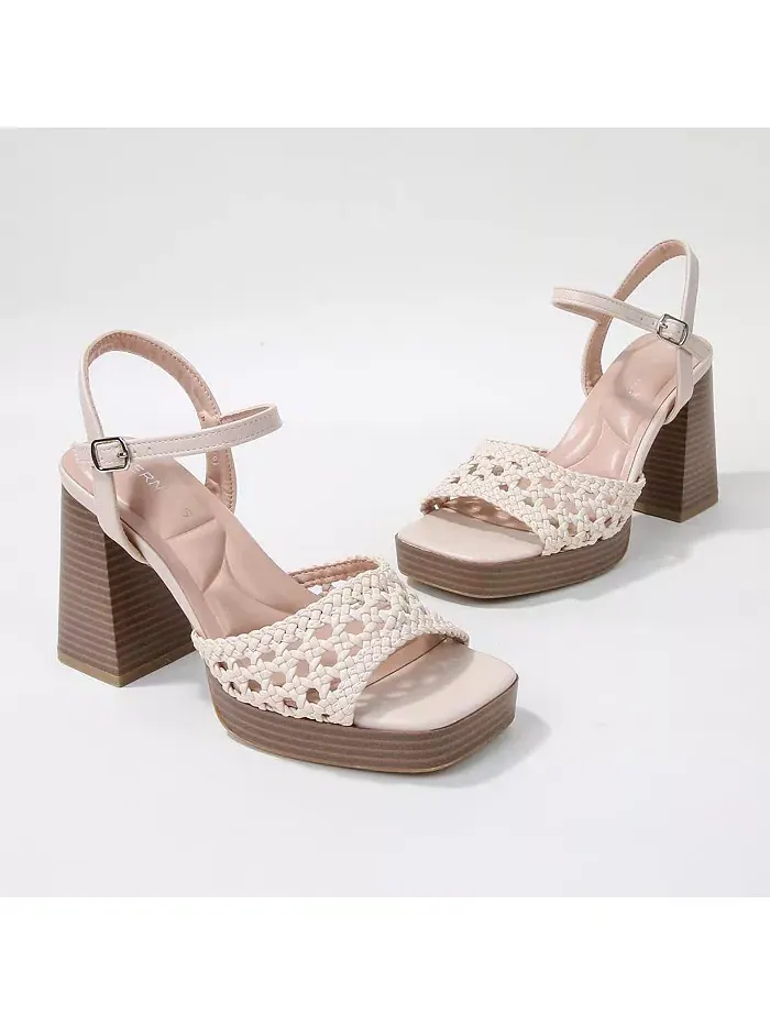 Сандалии Hudson Woven Platform BERNESS — изображение 2 из 2, бежевый