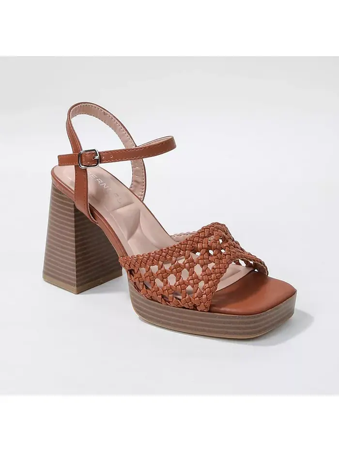 Сандалии Hudson Woven Platform BERNESS — изображение 1 из 3, бежевый