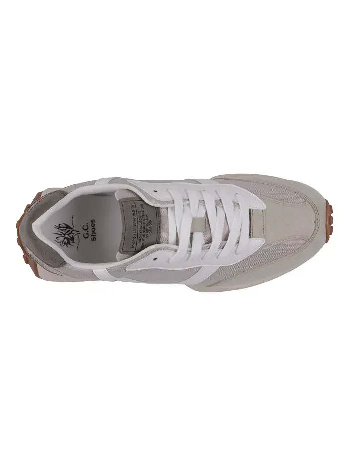 Женские кроссовки Howell на шнуровке в ретро-стиле GC Shoes — изображение 4 из 5, белый хаки