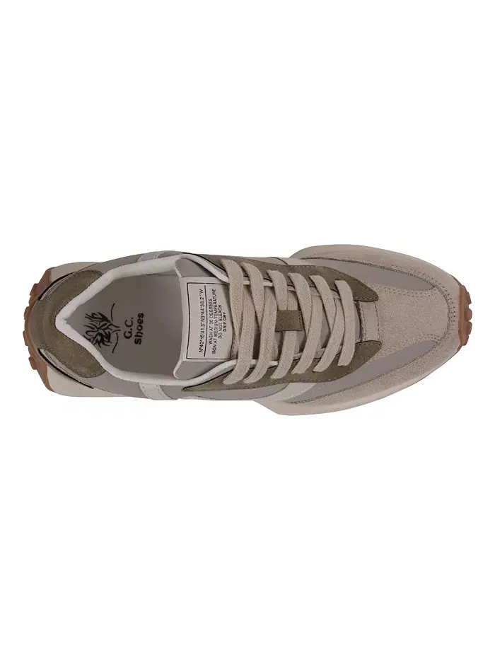 Женские кроссовки Howell на шнуровке в ретро-стиле GC Shoes — изображение 4 из 5, хаки