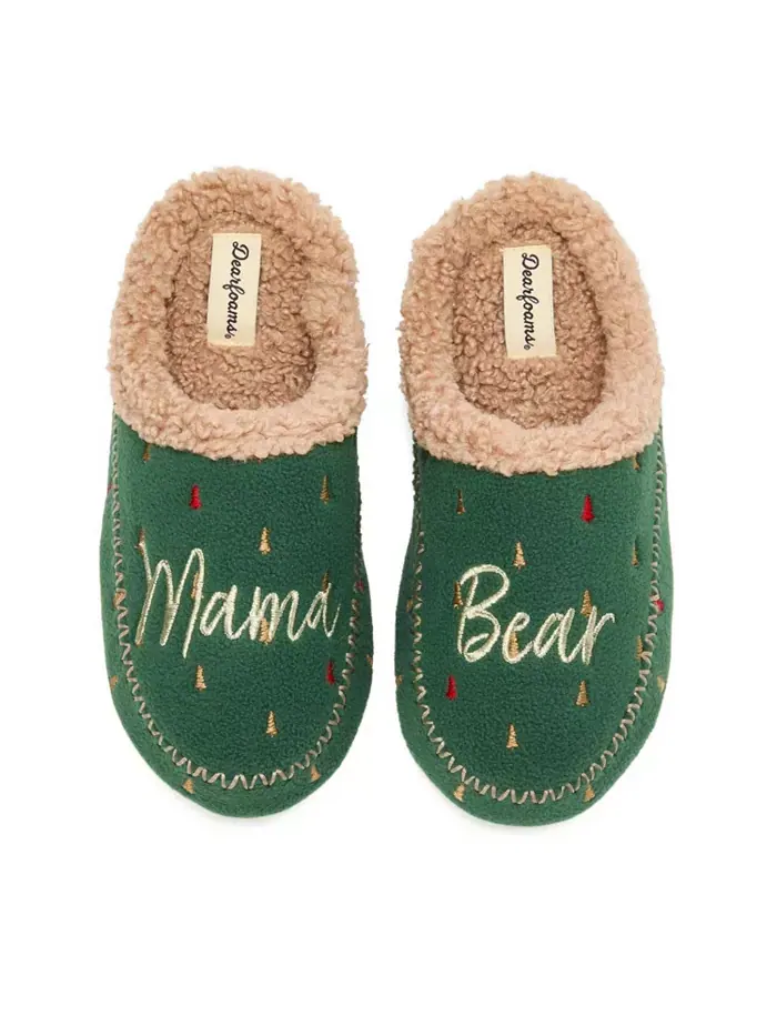 Женские тапочки-кроки Mama Bear Dearfoams — изображение 1 из 1, зеленый