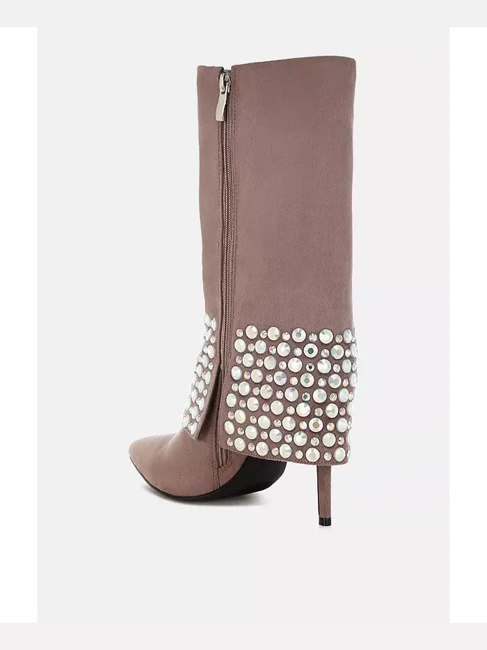 BASSO Party Diamante Stiletto ботинки для женщин с шипами London Rag — изображение 5 из 7, бежевый/бежевый