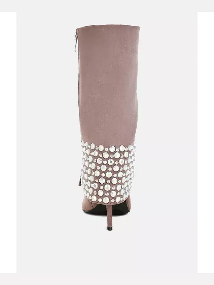 BASSO Party Diamante Stiletto ботинки для женщин с шипами London Rag — изображение 6 из 7, бежевый/бежевый