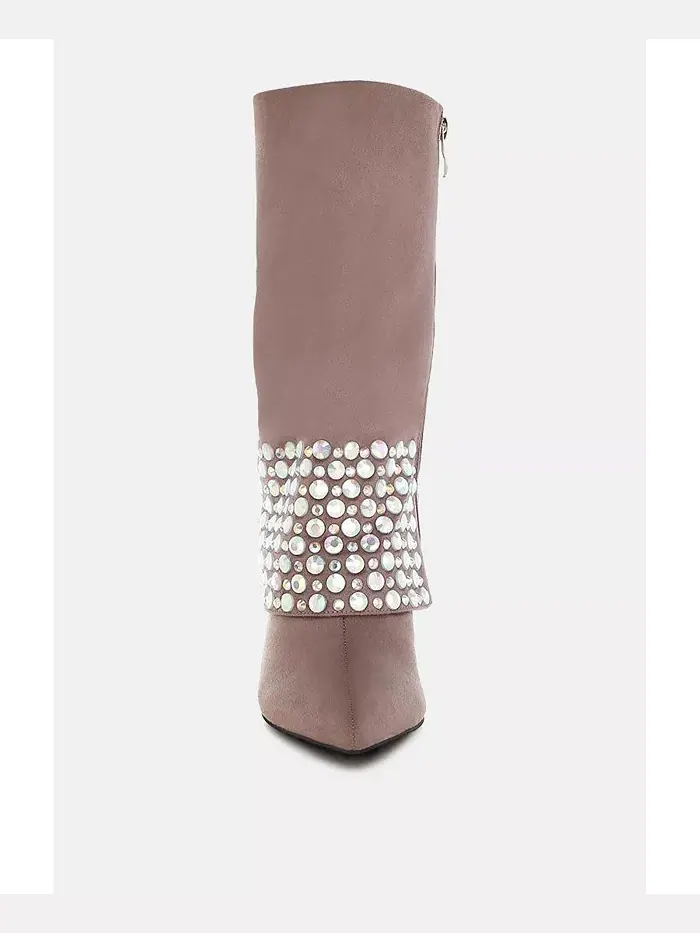 BASSO Party Diamante Stiletto ботинки для женщин с шипами London Rag — изображение 7 из 7, бежевый/бежевый