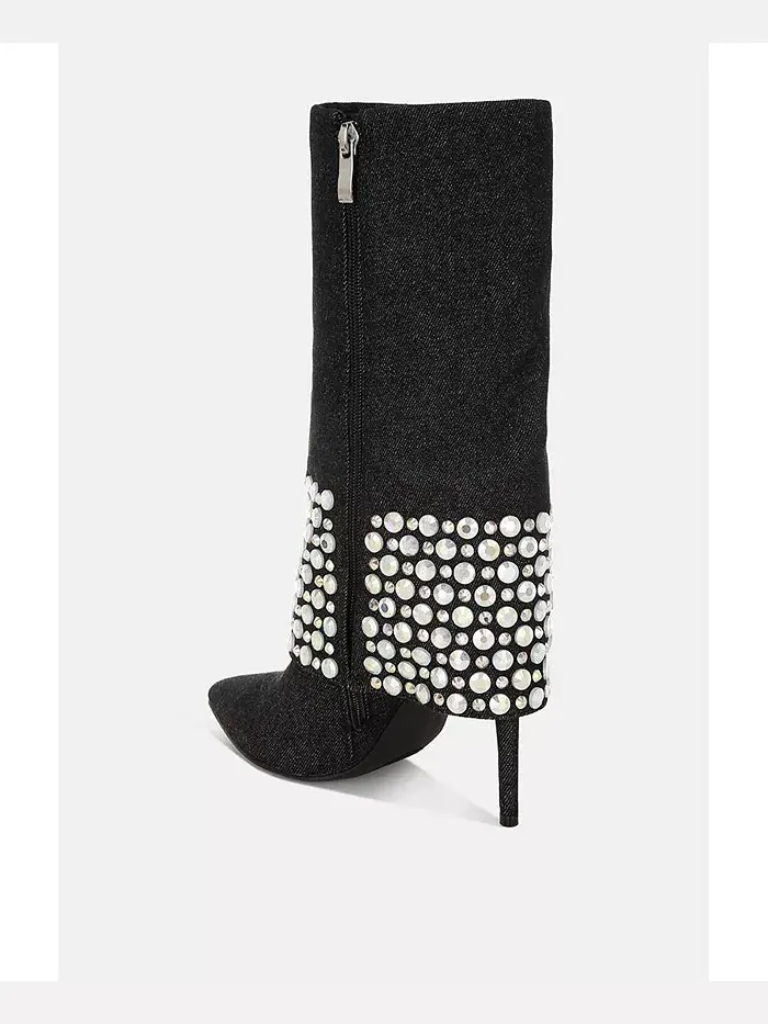 BASSO Party Diamante Stiletto ботинки для женщин с шипами London Rag — изображение 3 из 5, черный