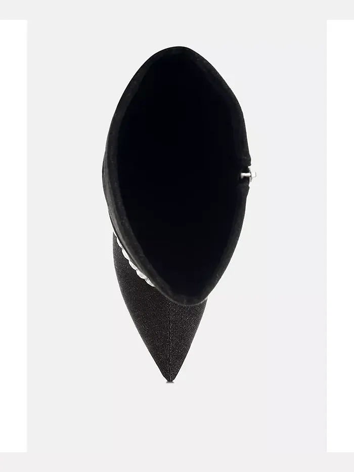 BASSO Party Diamante Stiletto ботинки для женщин с шипами London Rag — изображение 4 из 5, черный