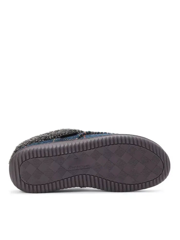 Мужские мокасины Marshall из микрозамши, домашние тапочки Dearfoams — изображение 5 из 5, темно-синий