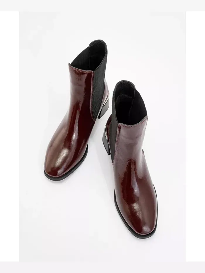 Ботинки челси Neiva Leather (женские) Forever & Always Shoes — изображение 2 из 3, бордовый