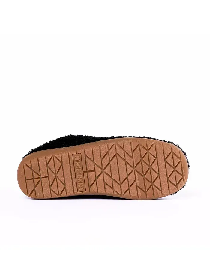 Женские тапочки Packaway из ткани со складным каблуком Minnetonka — изображение 6 из 6, черный