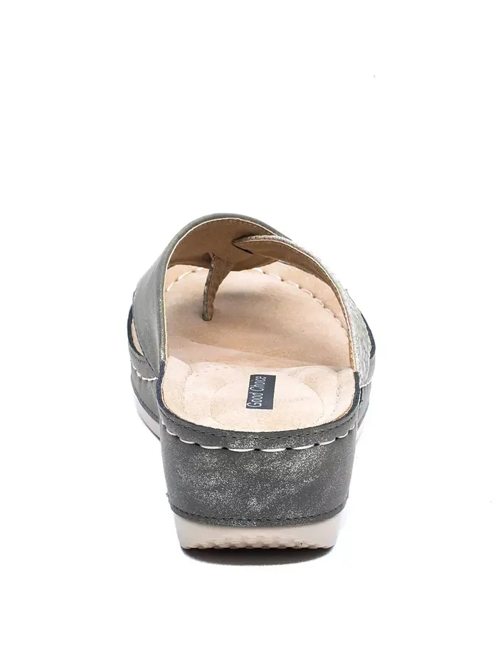 Женские босоножки на танкетке Dafni Thong Comfort Gc Shoes — изображение 3 из 4, бежевый/бежевый