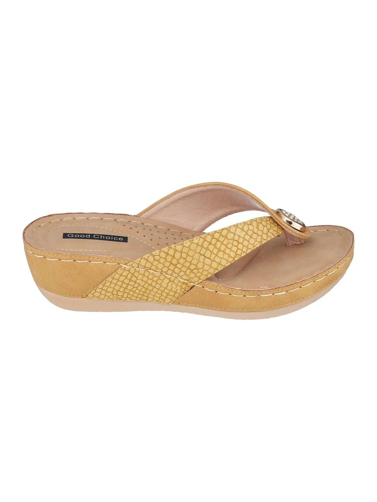Сандалии Dafni на танкетке GC Shoes — изображение 2 из 4, желтый