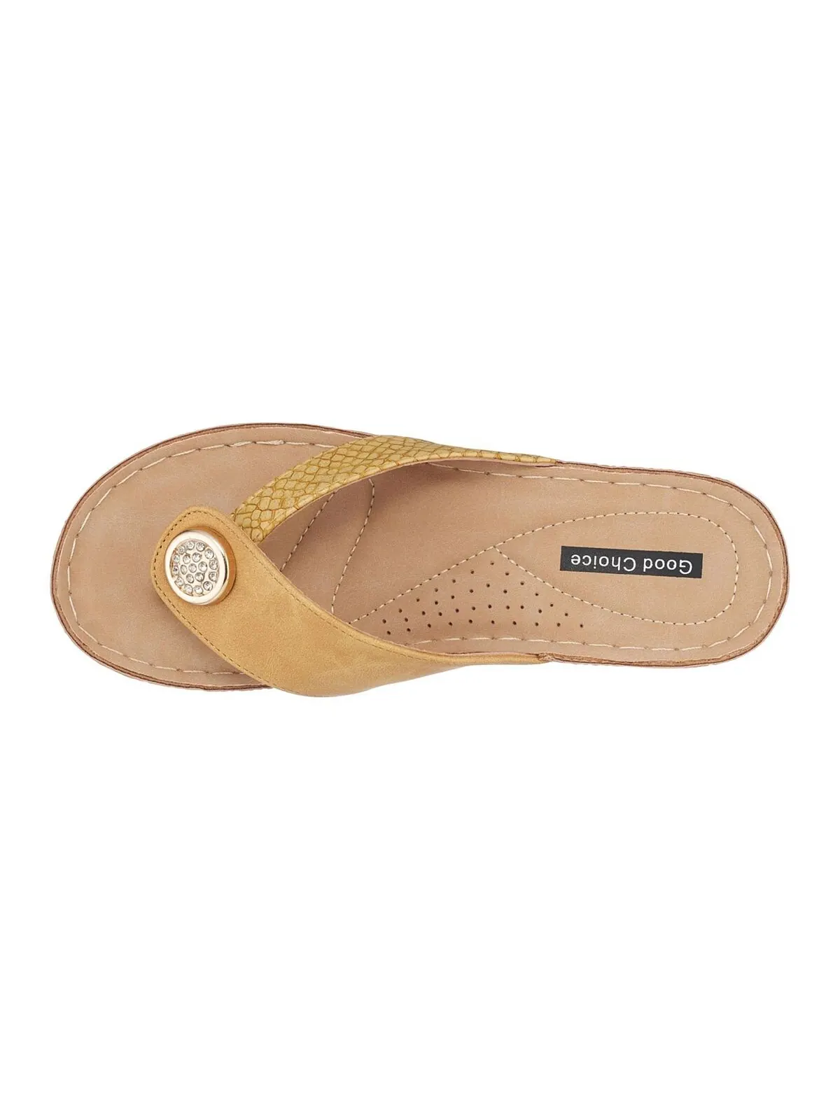 Сандалии Dafni на танкетке GC Shoes — изображение 4 из 4, желтый