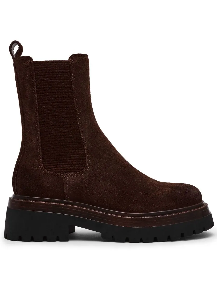 Женские ботильоны Blitzen с рифленой подошвой в стиле челси Steve Madden — изображение 2 из 6, коричневый