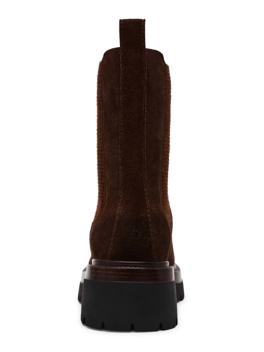 Женские ботильоны Blitzen с рифленой подошвой в стиле челси Steve Madden — изображение 3 из 6, коричневый