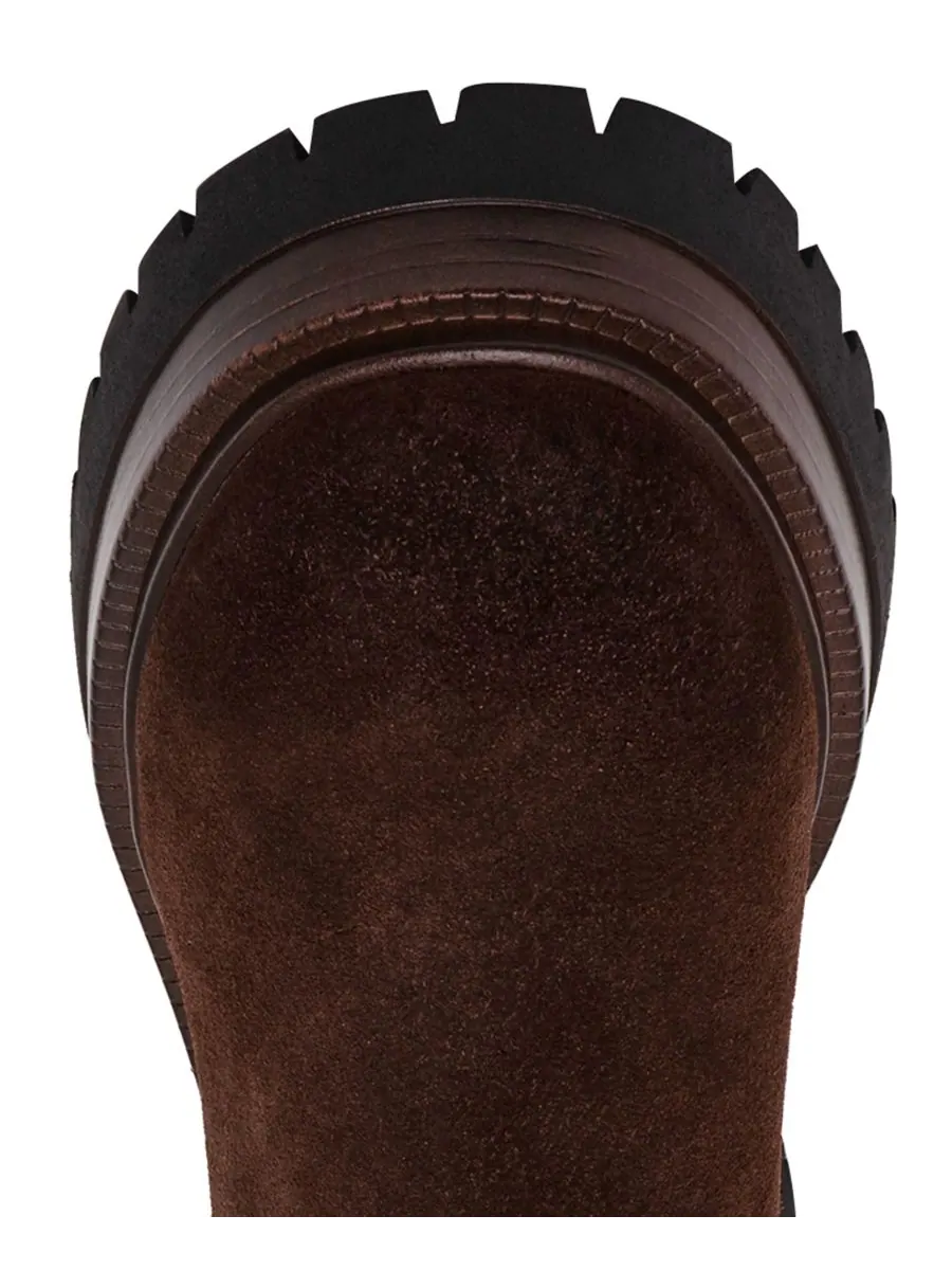 Женские ботильоны Blitzen с рифленой подошвой в стиле челси Steve Madden — изображение 4 из 6, коричневый