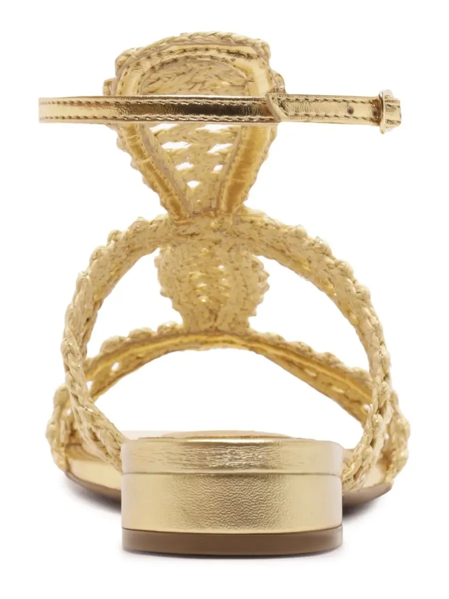 Женские сандалии Ciara на плоской подошве Arezzo, Palha/Luxo — изображение 3 из 6