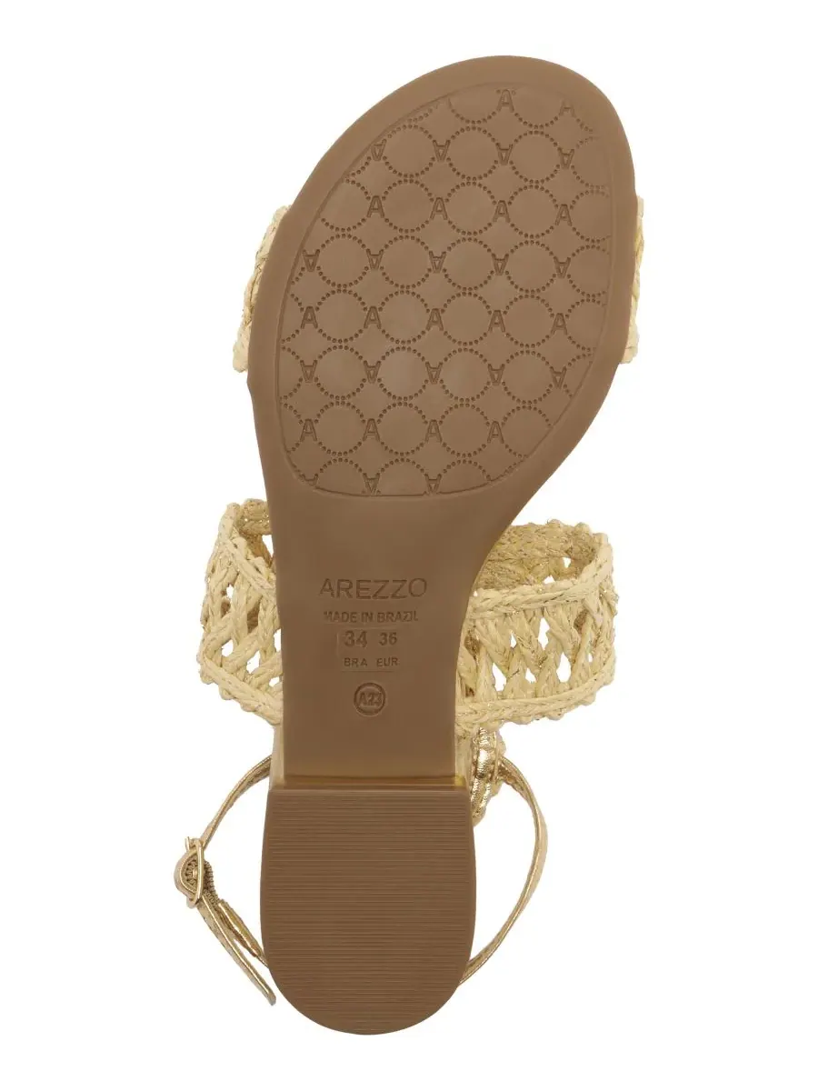 Женские сандалии Ciara на плоской подошве Arezzo, Palha/Luxo — изображение 5 из 6