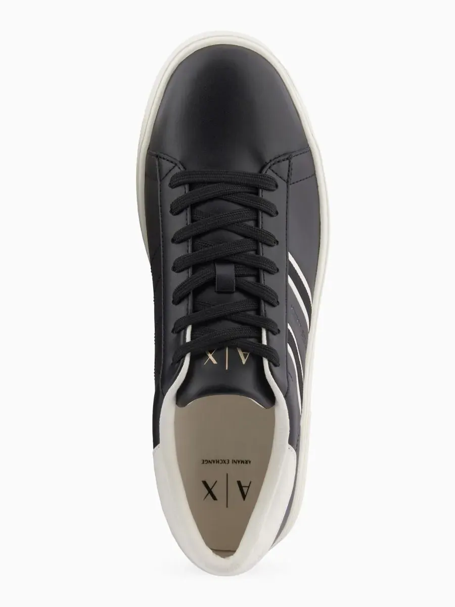 Мужские кроссовки London на шнуровке A|X Armani Exchange — изображение 4 из 5, черный/белый