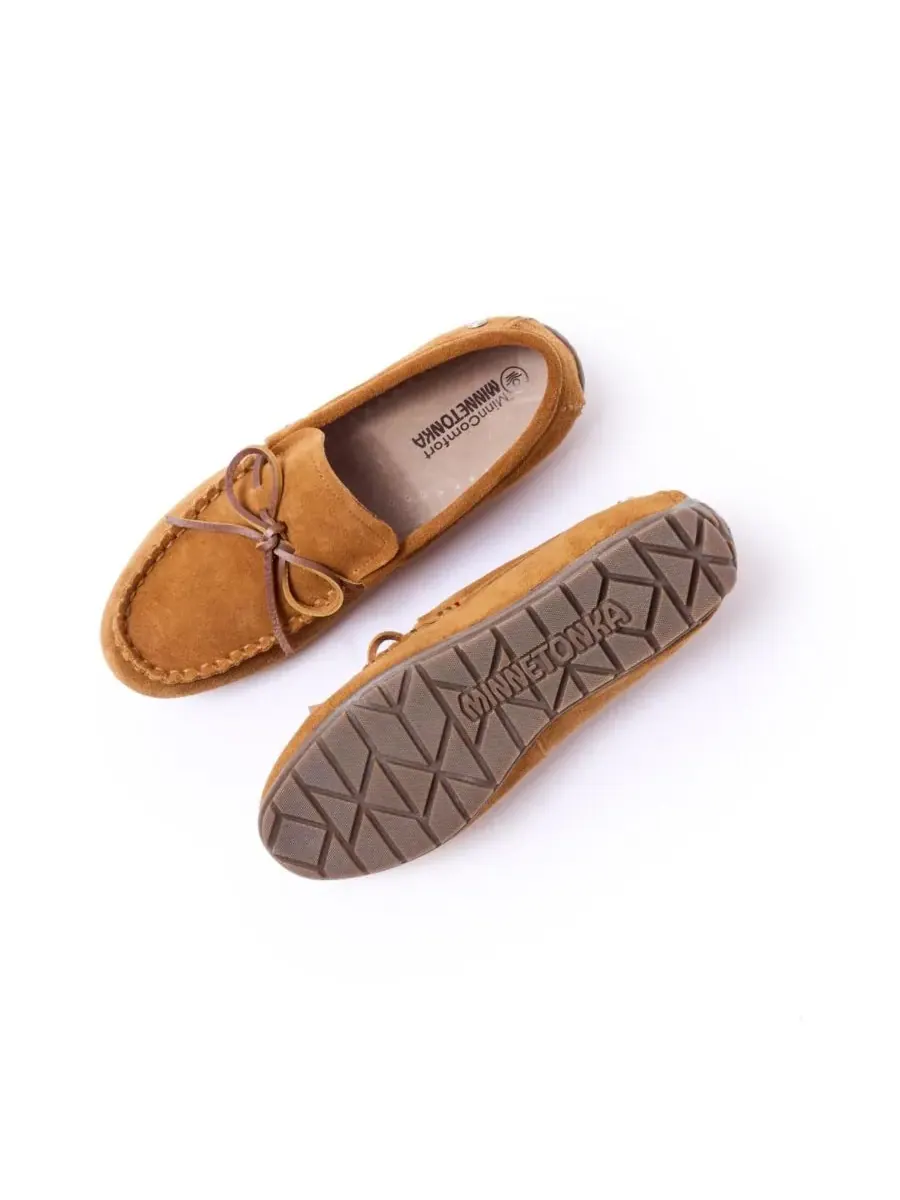 Minnetonka Мужские замшевые лоферы-мокасины — изображение 4 из 6, коричневый