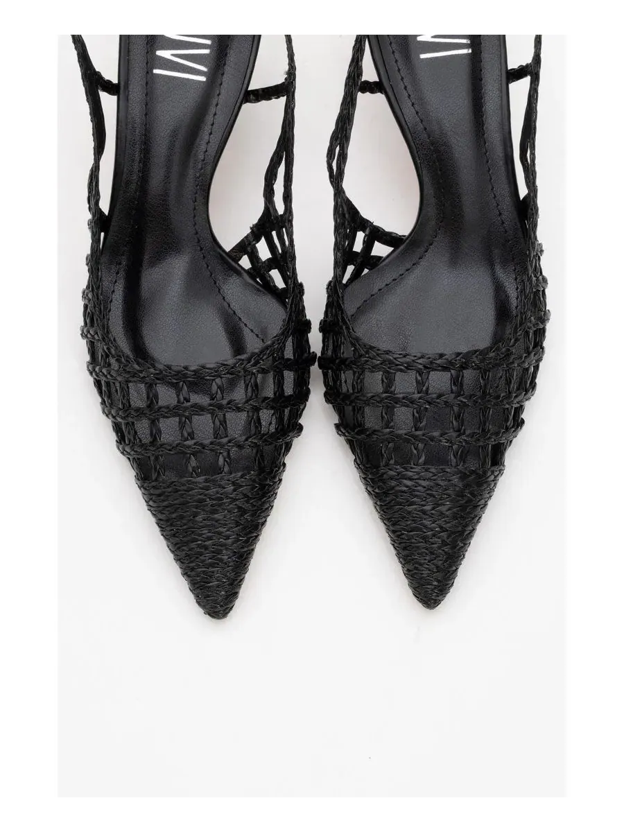 Женские вязаные туфли-лодочки Heaven с острым носком Prologue Shoes — изображение 5 из 6, черный