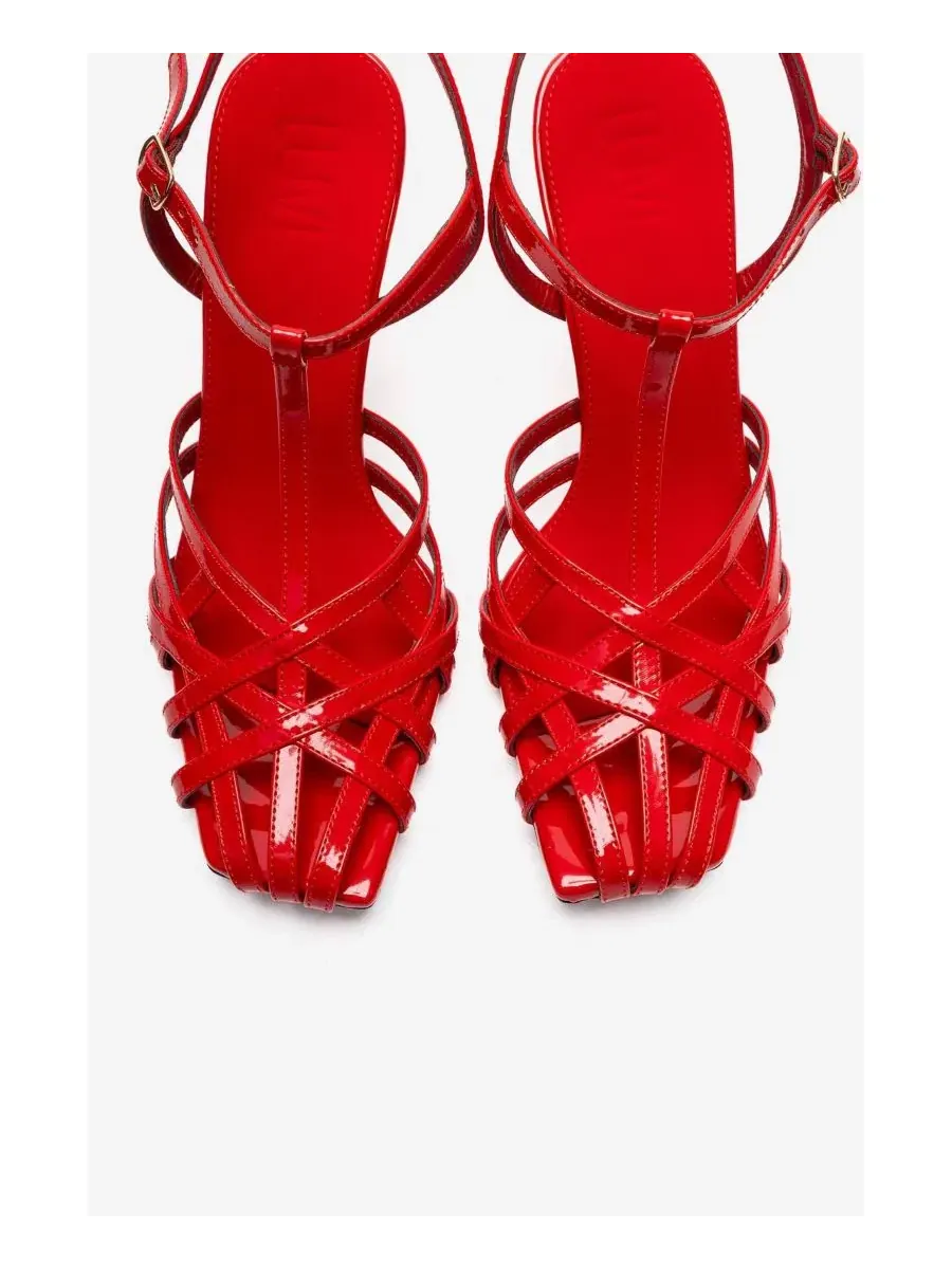 Женские сандалии на шпильке Allos Prologue Shoes — изображение 4 из 5, красный