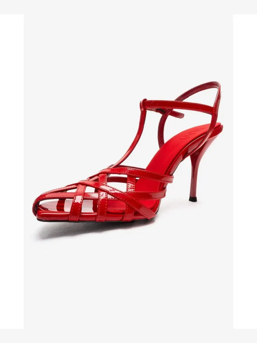 Женские сандалии на шпильке Allos Prologue Shoes — изображение 5 из 5, красный