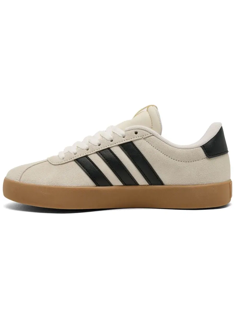 Женские кроссовки VL Court 3.0 от Finish Line Adidas — изображение 3 из 6, черный белый золотистый