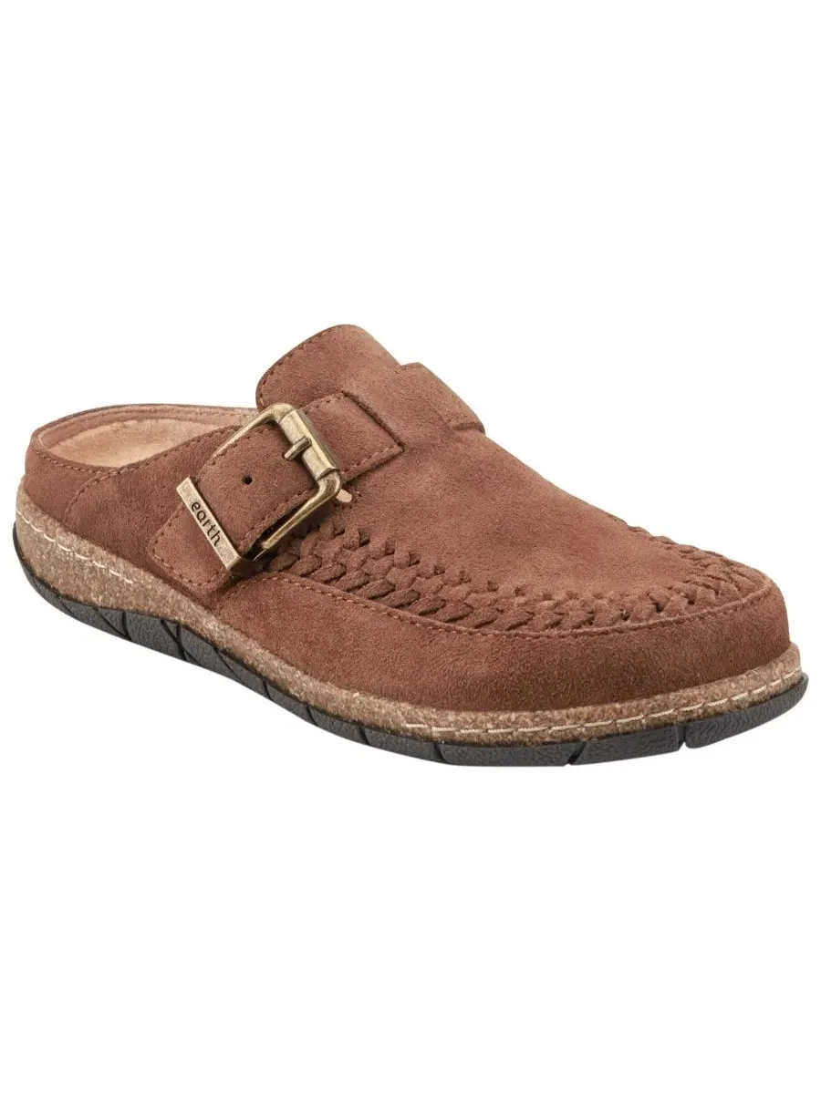 Женские мюли Eileen Woven Suede Footbed Earth