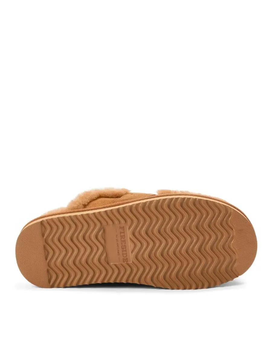 Тапочки-слипперы с подкладкой из овчины Fireside Richmond Dearfoams — изображение 5 из 5, орех