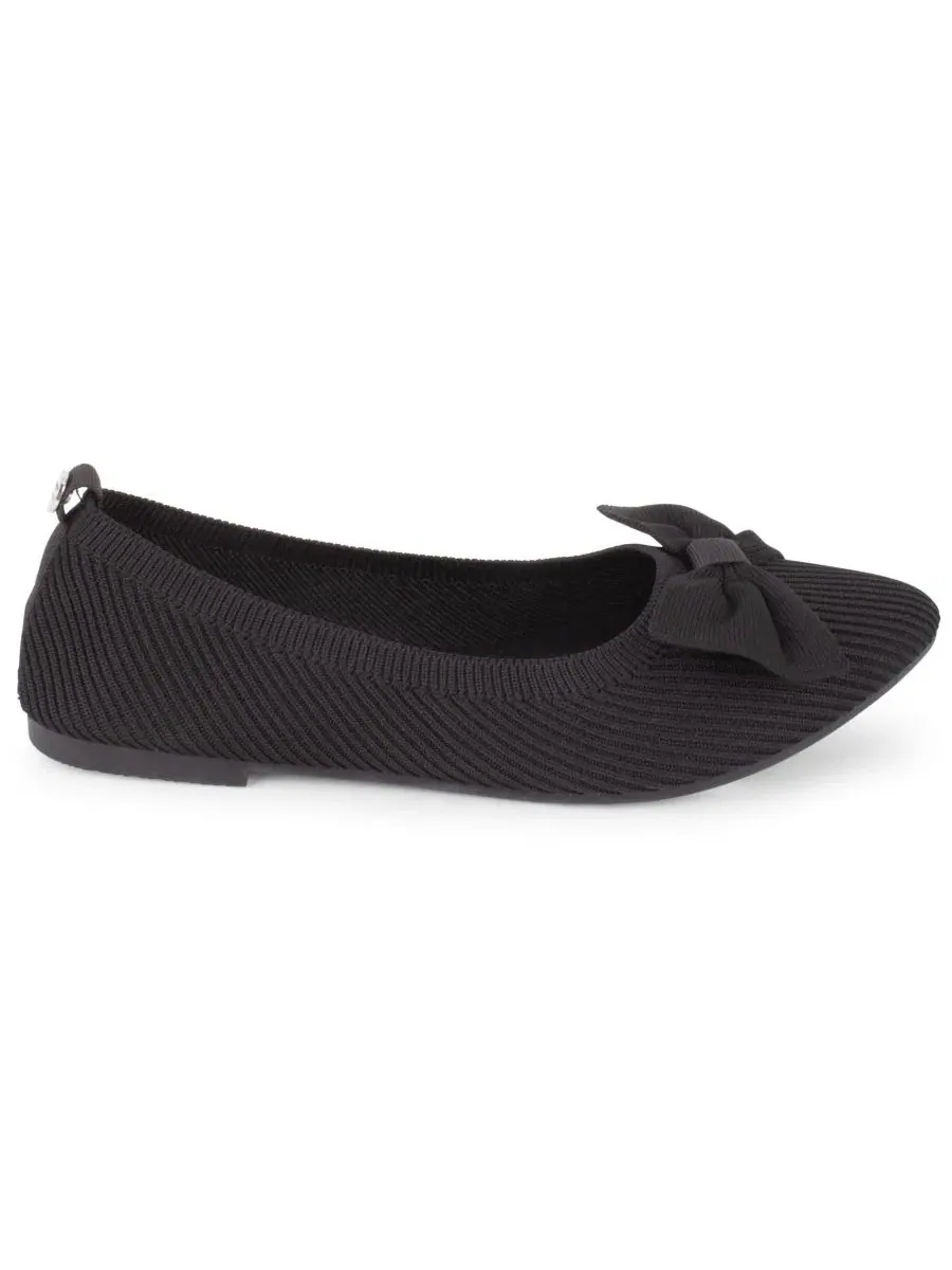Балетки с острым носком Monaghan Knit Slip-On Flats Tahari — изображение 2 из 6, черный
