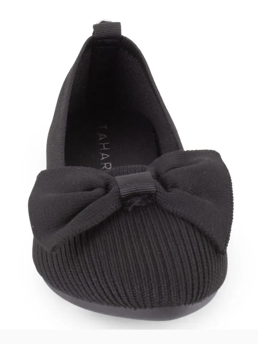 Балетки с острым носком Monaghan Knit Slip-On Flats Tahari — изображение 6 из 6, черный