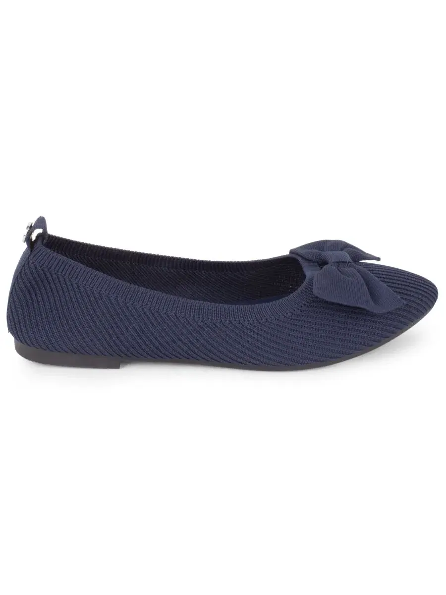 Балетки с острым мысом Monaghan Knit Slip-On Tahari — изображение 2 из 6, темный темно-синий