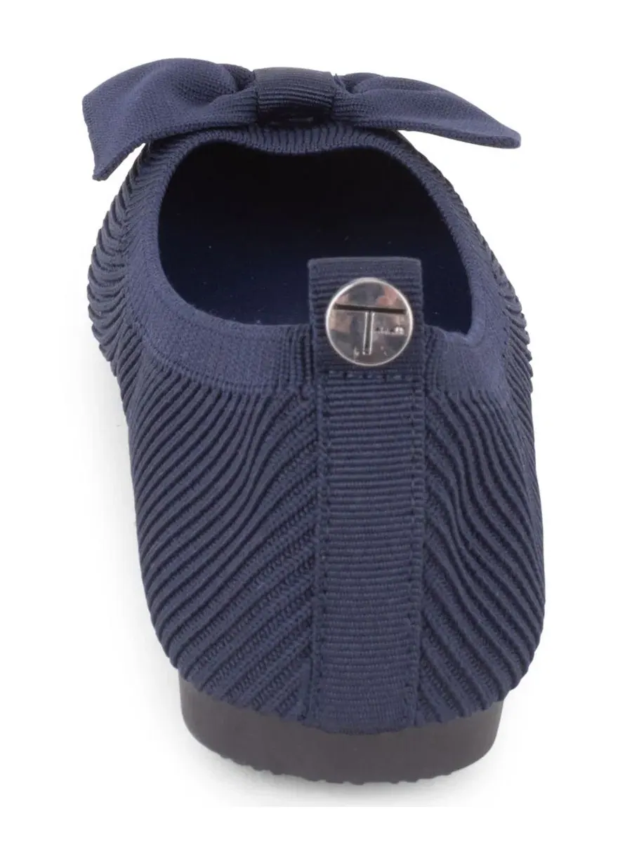 Балетки с острым мысом Monaghan Knit Slip-On Tahari — изображение 3 из 6, темный темно-синий