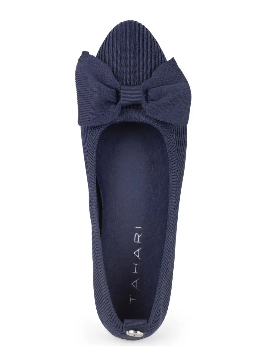Балетки с острым мысом Monaghan Knit Slip-On Tahari — изображение 4 из 6, темный темно-синий
