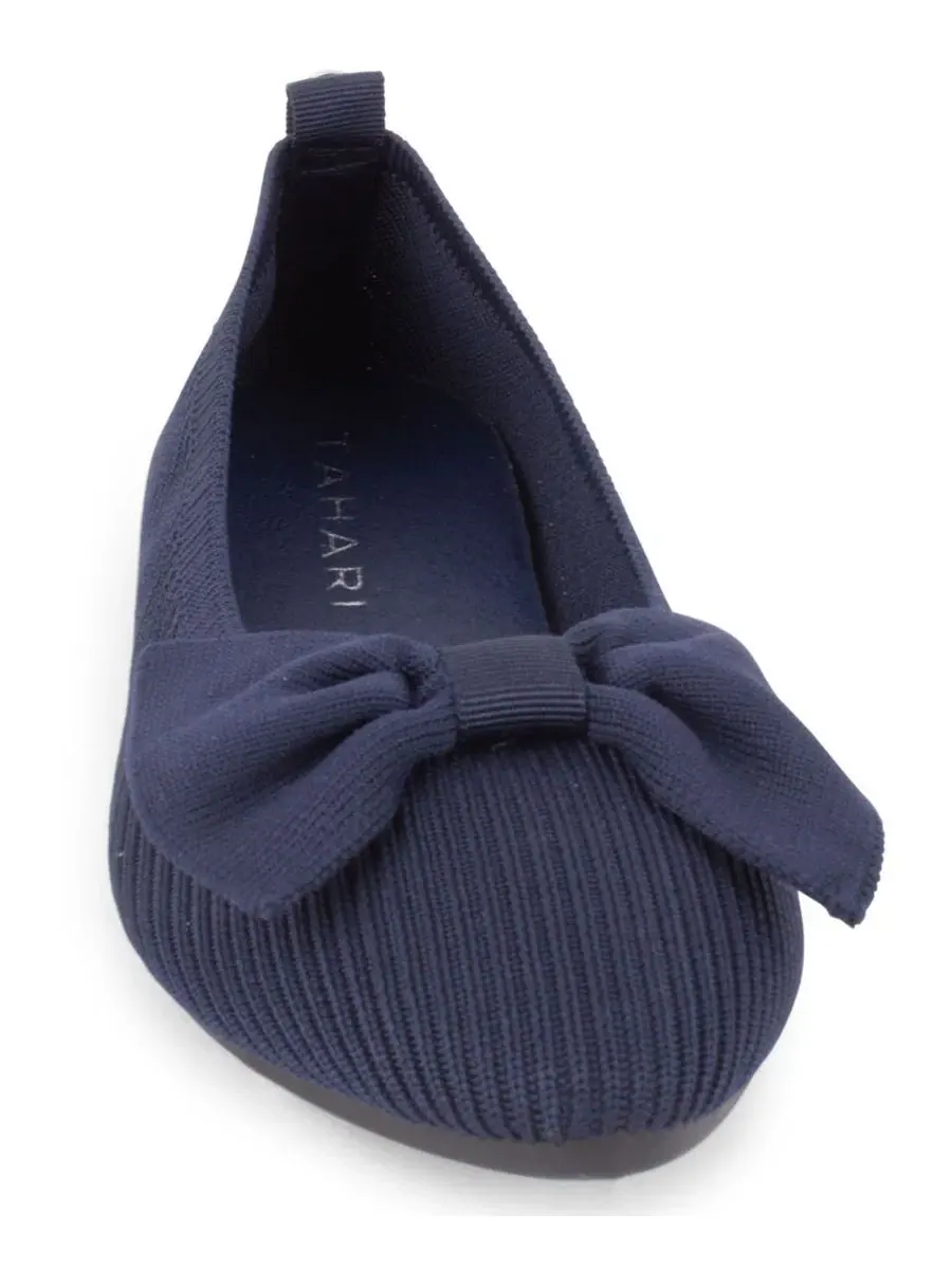 Балетки с острым мысом Monaghan Knit Slip-On Tahari — изображение 6 из 6, темный темно-синий