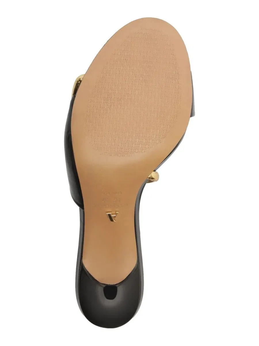 Босоножки-туфли Margaret High Stiletto с открытым носком, кожаные Arezzo — изображение 5 из 5, черный