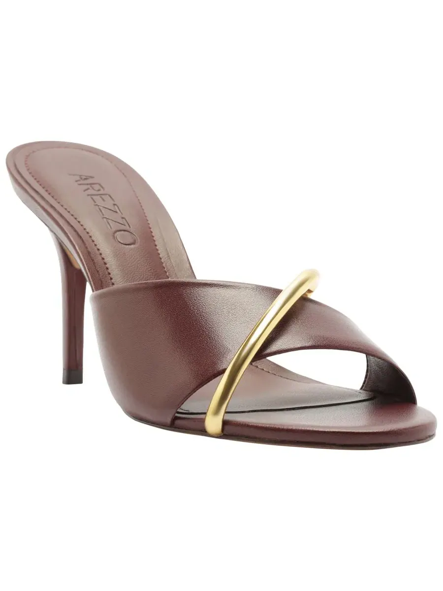 Босоножки на высоком каблуке с открытым носком, модель Margaret High Stiletto Arezzo — изображение 1 из 5, красный