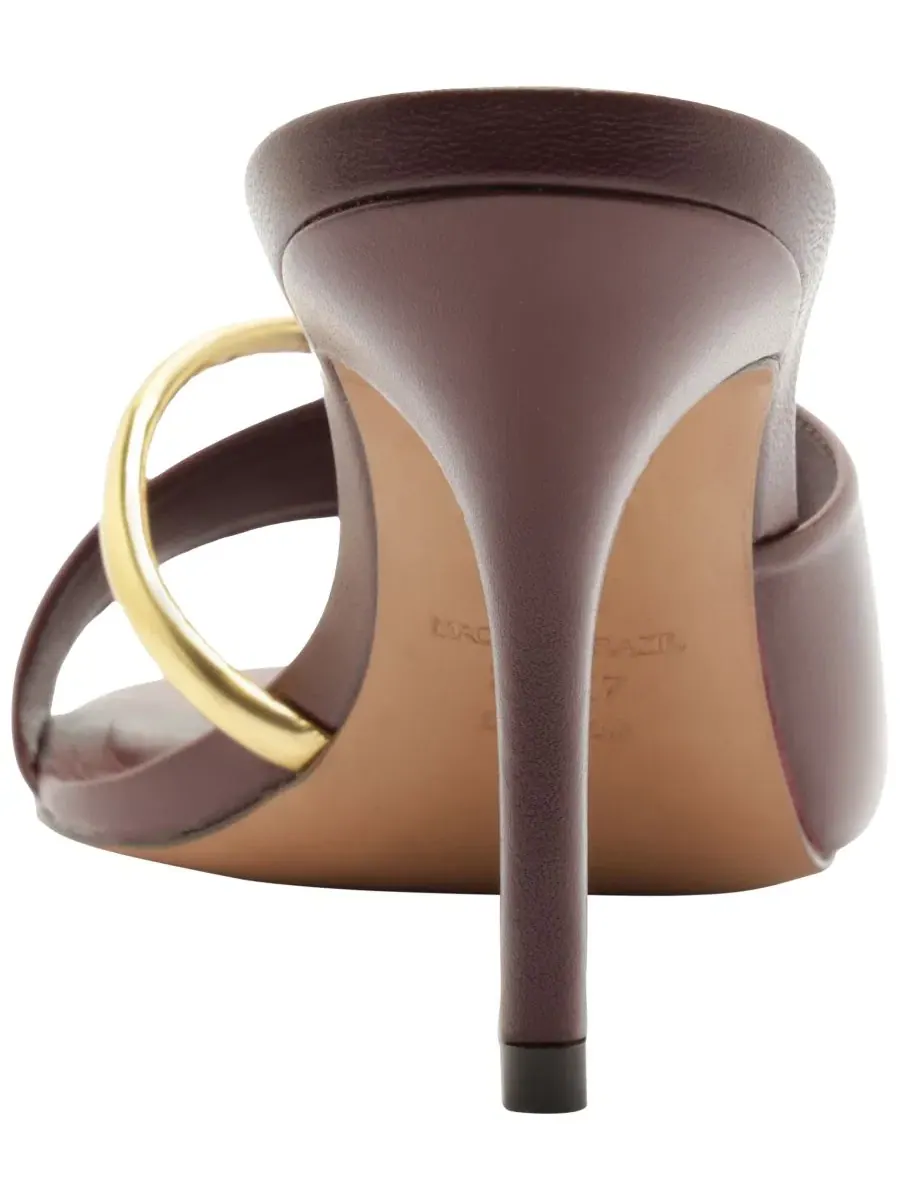 Босоножки на высоком каблуке с открытым носком, модель Margaret High Stiletto Arezzo — изображение 3 из 5, красный