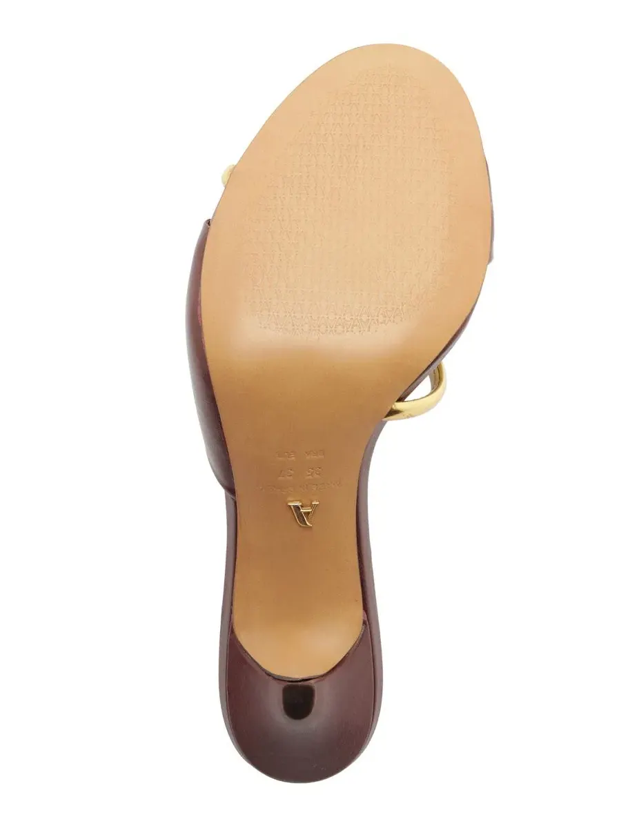 Босоножки на высоком каблуке с открытым носком, модель Margaret High Stiletto Arezzo — изображение 5 из 5, красный