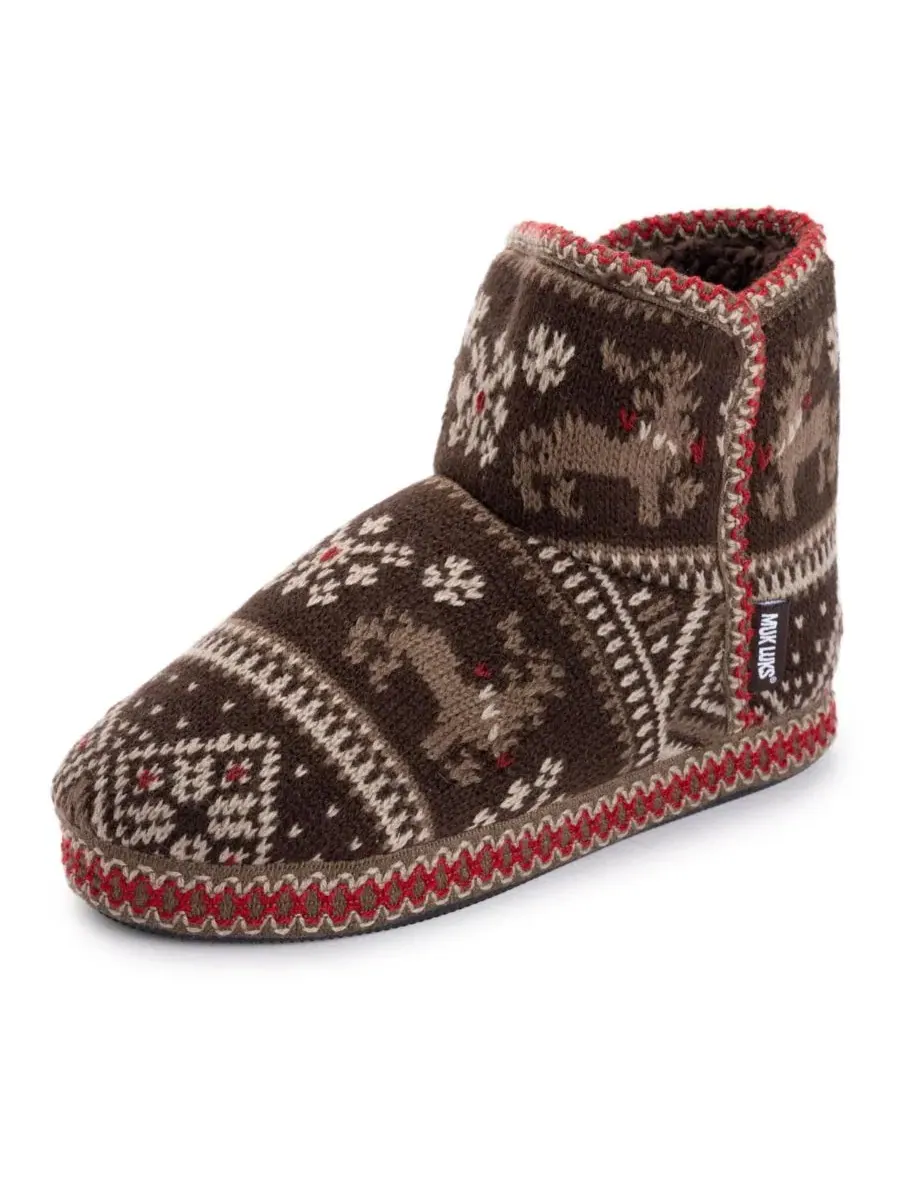 Женские ботинки-слипперы Leigh MUK LUKS — изображение 2 из 9, коричневый