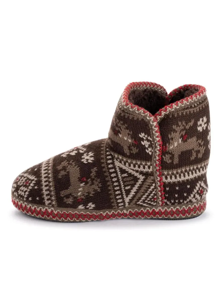 Женские ботинки-слипперы Leigh MUK LUKS — изображение 7 из 9, коричневый