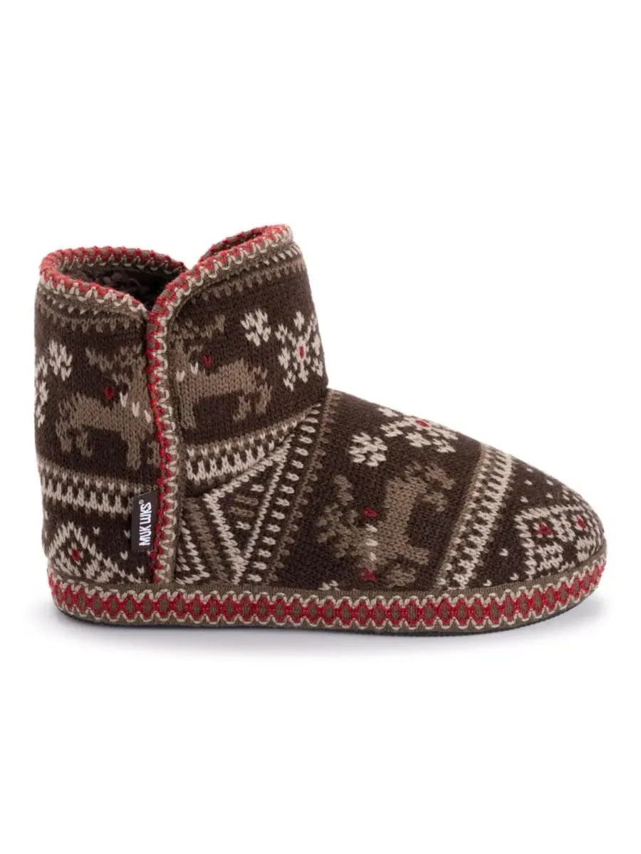 Женские ботинки-слипперы Leigh MUK LUKS — изображение 8 из 9, коричневый
