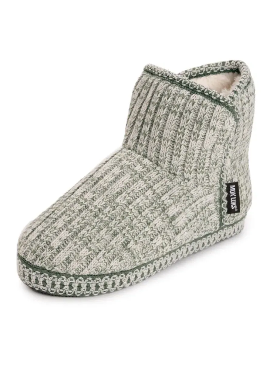 Женские ботинки-слипперы Leigh MUK LUKS — изображение 2 из 9, зеленый