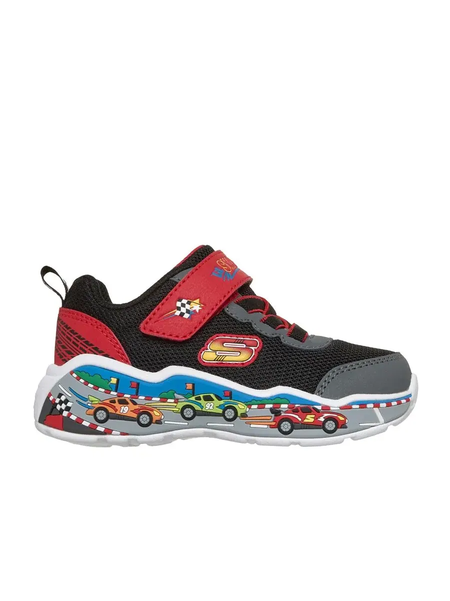 Кроссовки детские с принтом Play Scene Skechers — изображение 3 из 6, черный красный
