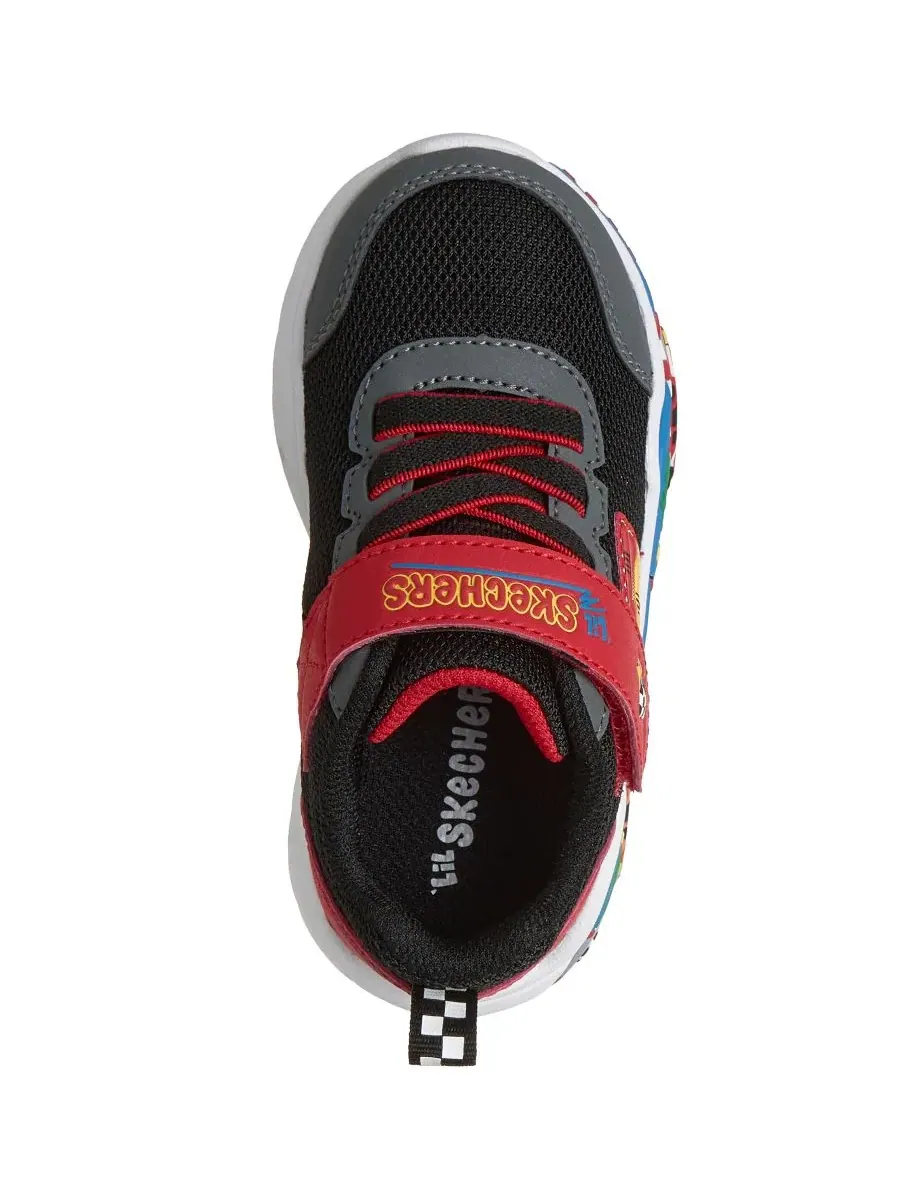Кроссовки детские с принтом Play Scene Skechers — изображение 5 из 6, черный красный